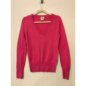 Lacoste cotton v-neck Sweater